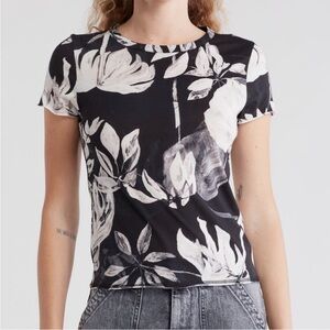 All Saints Bella Floral Tee Size Small